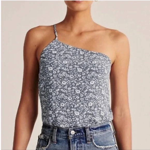 Abercrombie & Fitch One Shoulder Floral Bodysuit - Picture 1 of 3